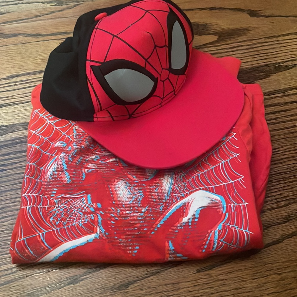Marvel Spiderman long sleeve tee and hat set - Picture 9 of 10